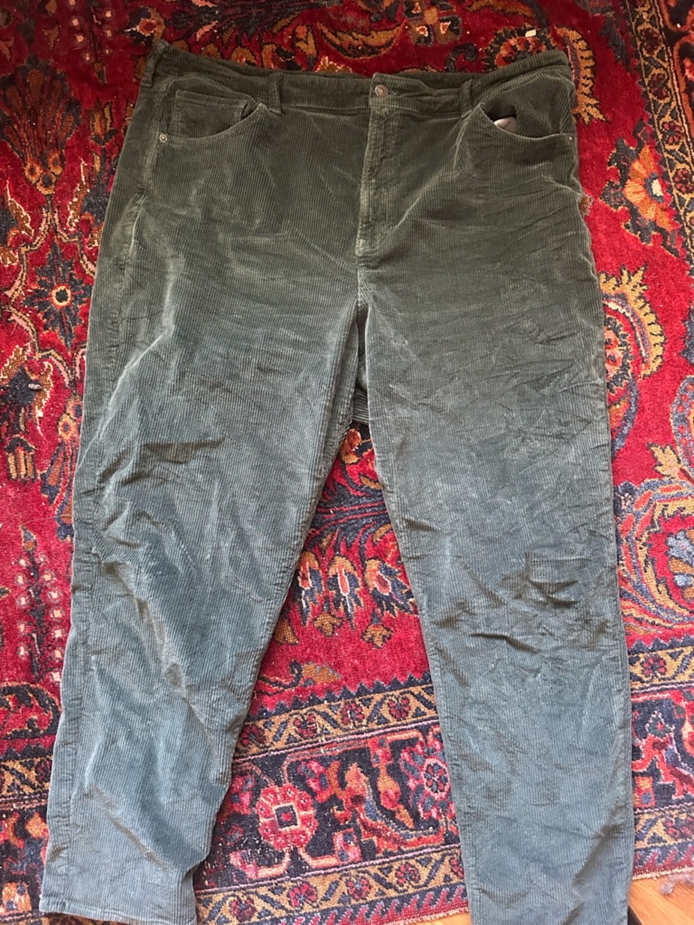 American Eagle plus Size Long Green Corduroy Size 22 Womens